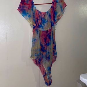 1x sheer ruffled onies shirt